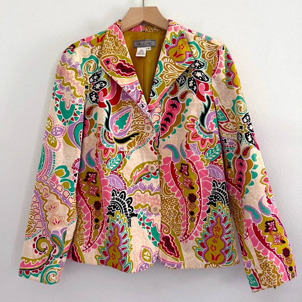 Burch Hill Floral Paisley Jacket Blazer